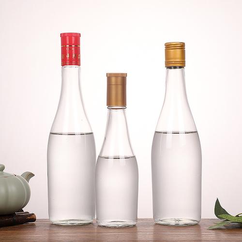 厂家500ml带盖空酒瓶一斤装白酒空瓶加厚玻璃汾酒瓶家用自酿分装